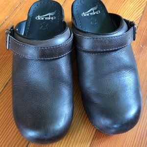 DANSKO Leather Slip-on Clog 38